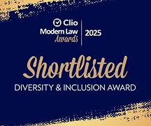Clio Modern Law Awards 2025 — Shortlisted Diversity & Inclusion Award